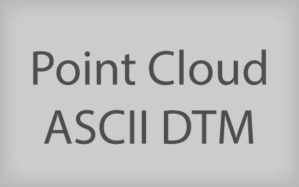 Point Cloud ASCII DTM