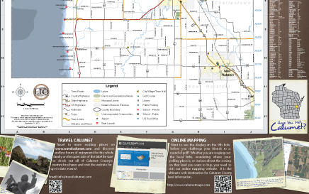 Calumet County Road Map County Side
